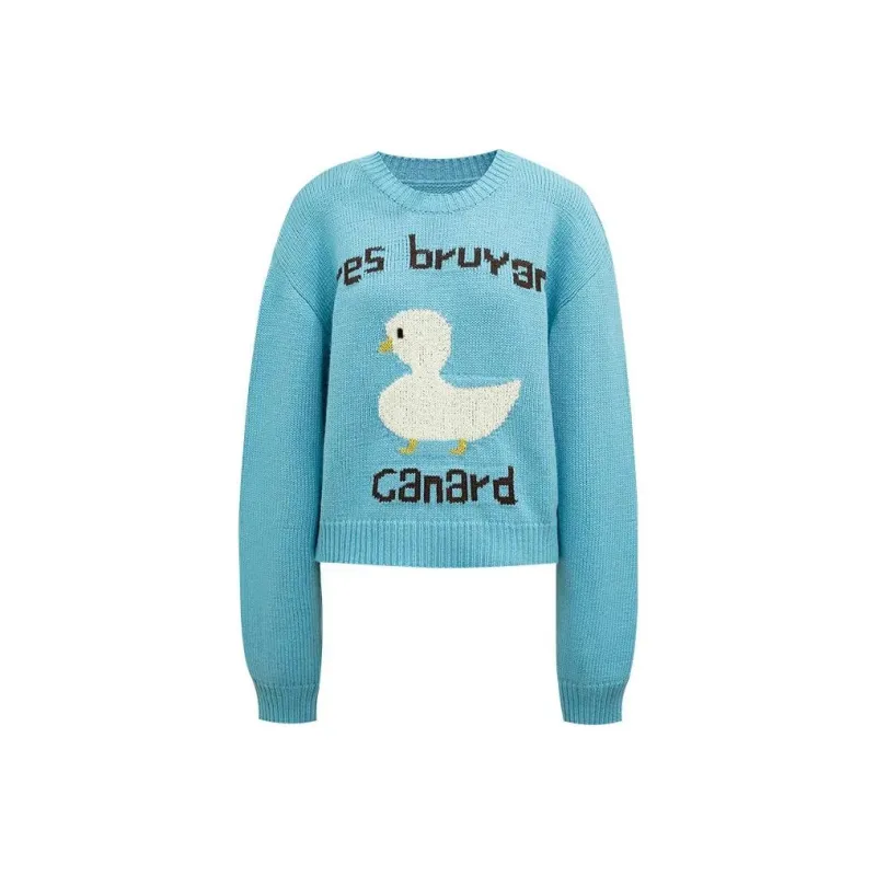 Little pull Sweaters Women's Sky Blue-0