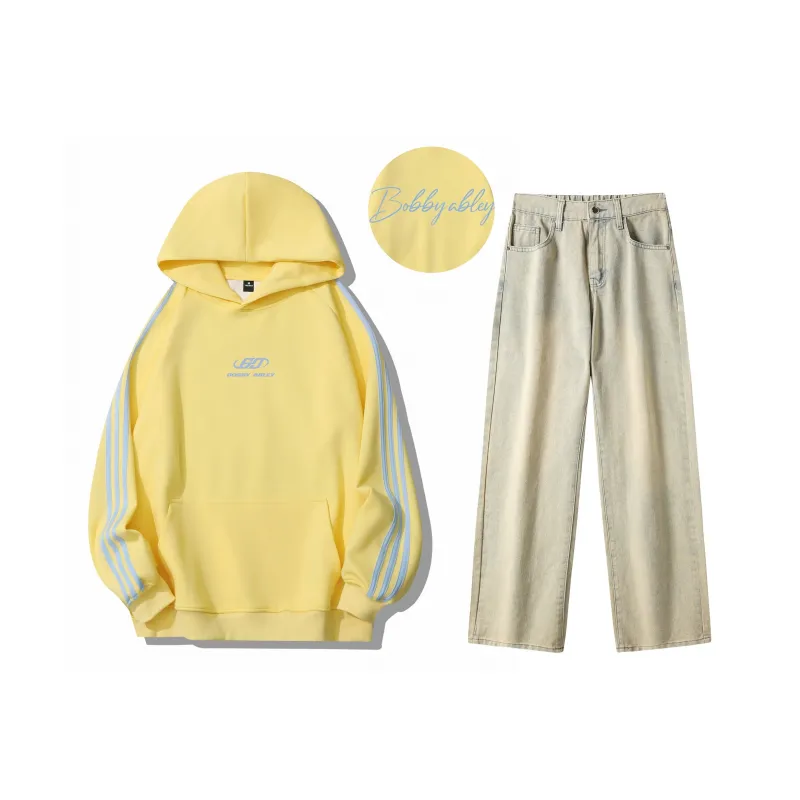 BOBBY ABLEY Sweatshirt Set Unisex Black-89