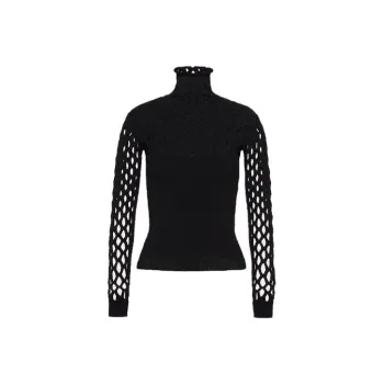 Valentino Stretched Viscose Top 'Black'