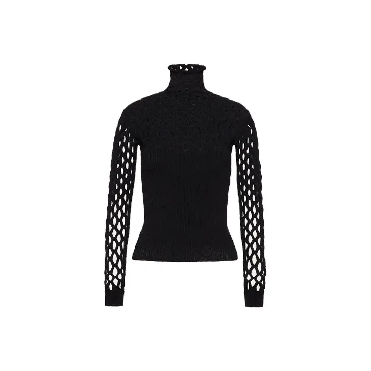 Valentino Stretched Viscose Top 'Black'-0