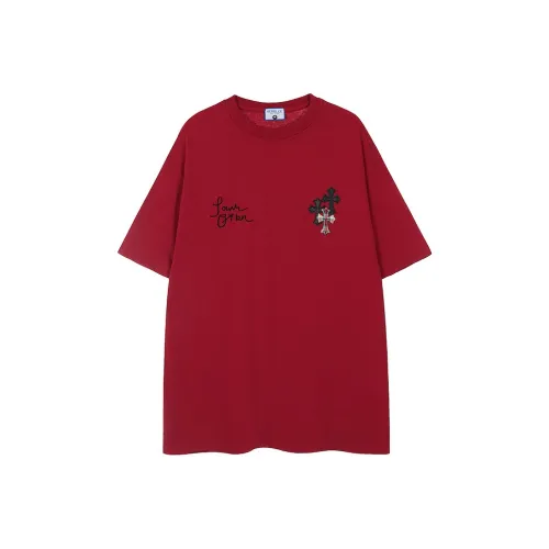 Flowers In Water Drop Shoulder Sleeve T Shirt Unisex