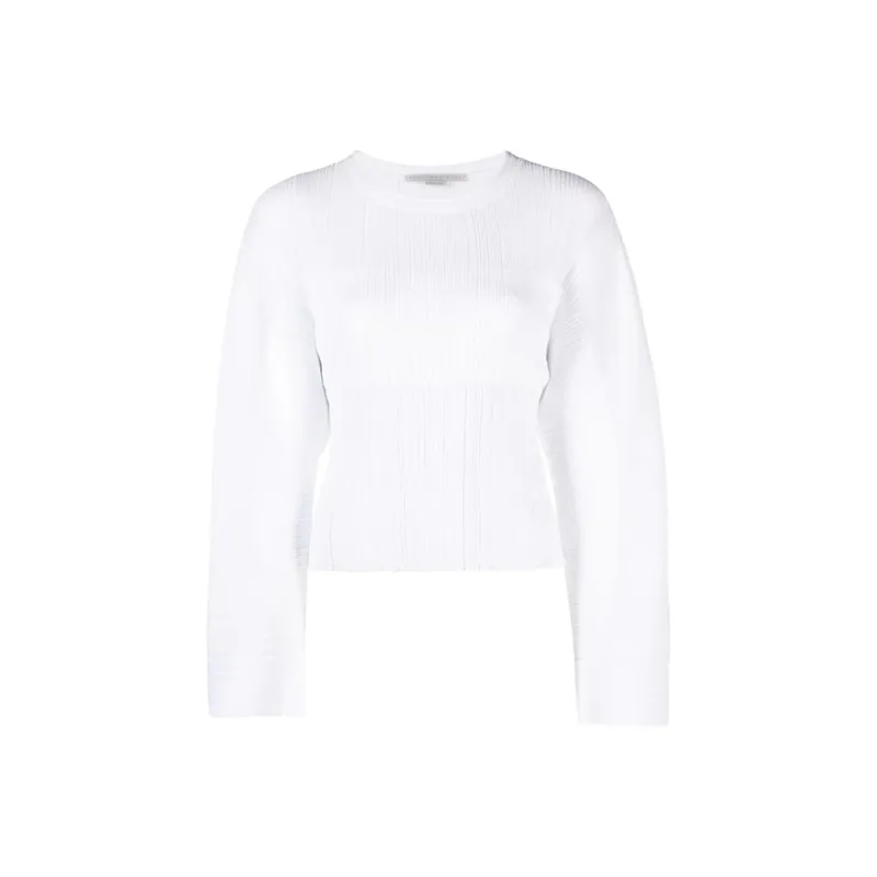 Stella McCartney Fine knit Plissé effect Top-0