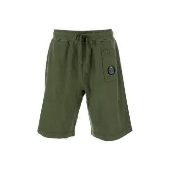 C.P.Company Lens detail Fleece Cargo Shorts