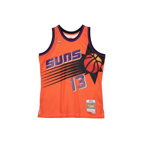 NBA Phoenix Suns Ness Steve Nash Basketball Jerseys Men's Orange