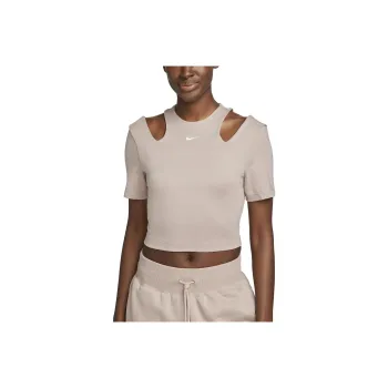 Nike T Shirts Women's Taupe