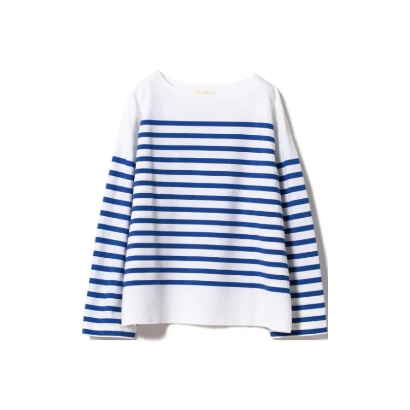 Beams T Shirts Women's Blue With White Lettering-0