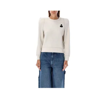 ISABEL MARANT Logo Detailed Panelled Sweatshirt