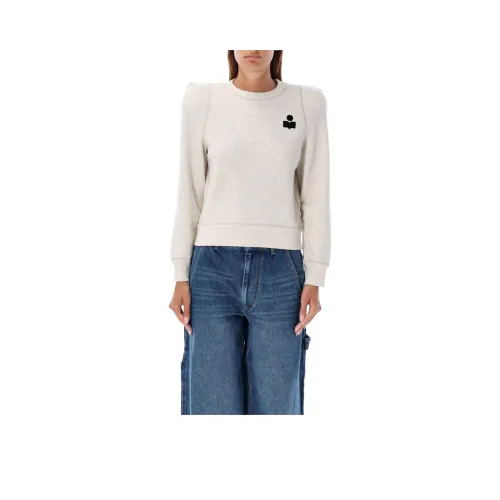 ISABEL MARANT Logo Detailed Panelled Sweatshirt