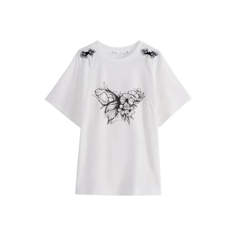 JK&JS T-Shirts Women's White-0