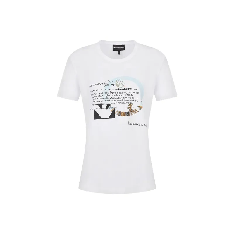 EMPORIO ARMANI T Shirts Women's White-0