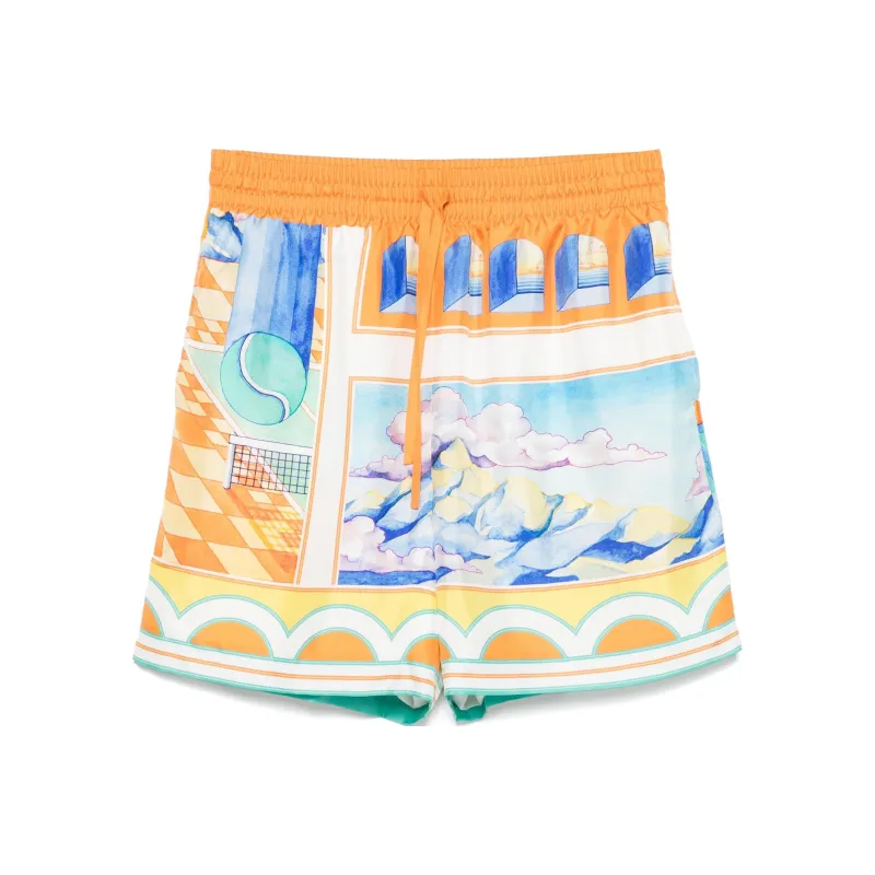 CASABLANCA Drawstring Shorts-0