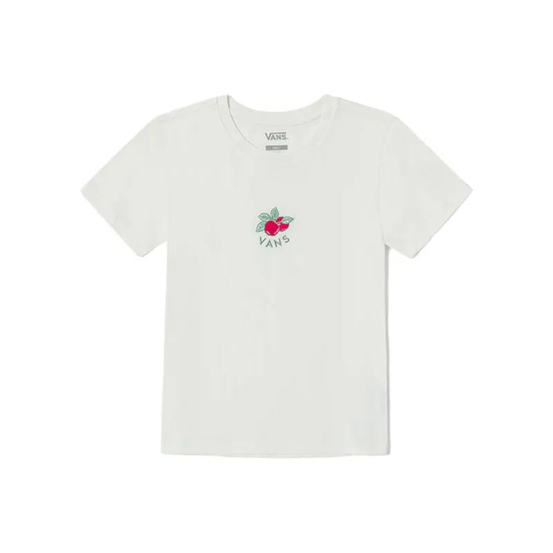 Vans Set in Sleeve T Shirt Women's Ecru-0