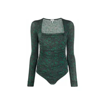 GANNI Bodysuits Women's Green