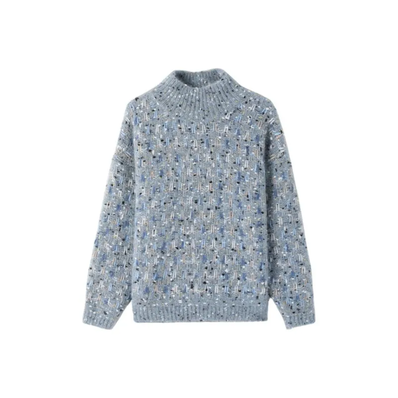 IHIMI Sweater Women's Blue Gray-0