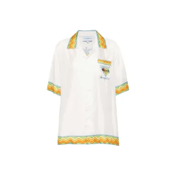CASABLANCA Afro Cubism Tennis Club Shirt