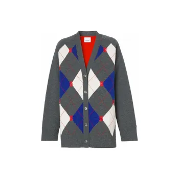 Burberry Cashmere Sweater Women's Gray