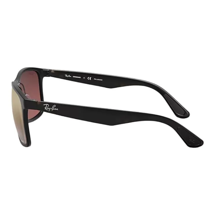 RayBan Injection Square Sunglasses Unisex Black-3