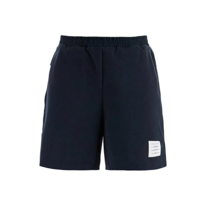 THOM BROWNE Logo Patch Track Shorts-0