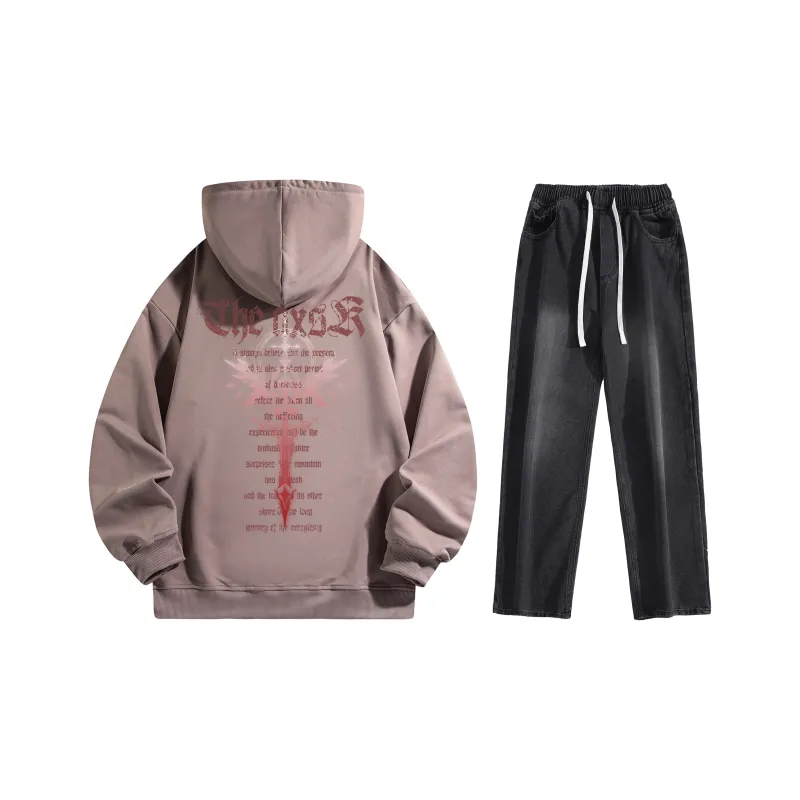 A.X.S.K Sweatshirt Sets Unisex-97