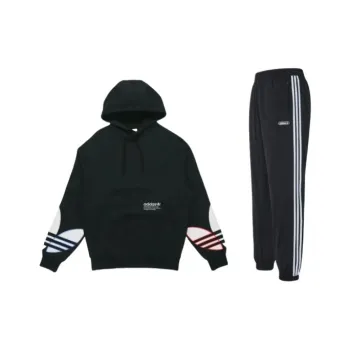 Adidas Originals Clover Series Sweatshirt Set Men's Black