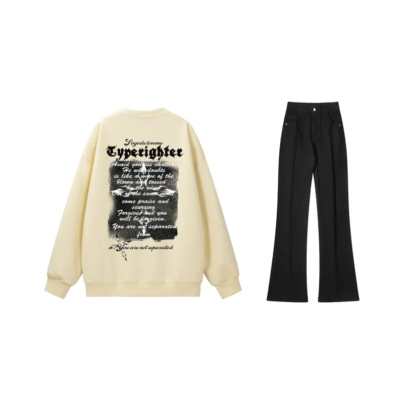 TYPERIGHTER Sweatshirt Set Unisex-11
