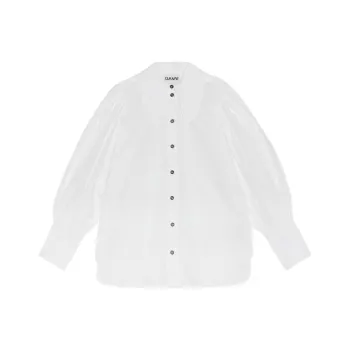 GANNI Shirts Women's Bright White