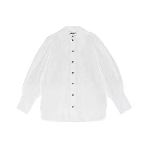 GANNI Shirts Women's Bright White