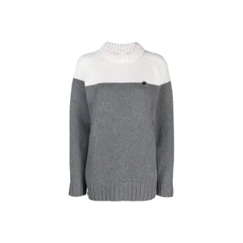 Patou Merino blend Colour block Jumper