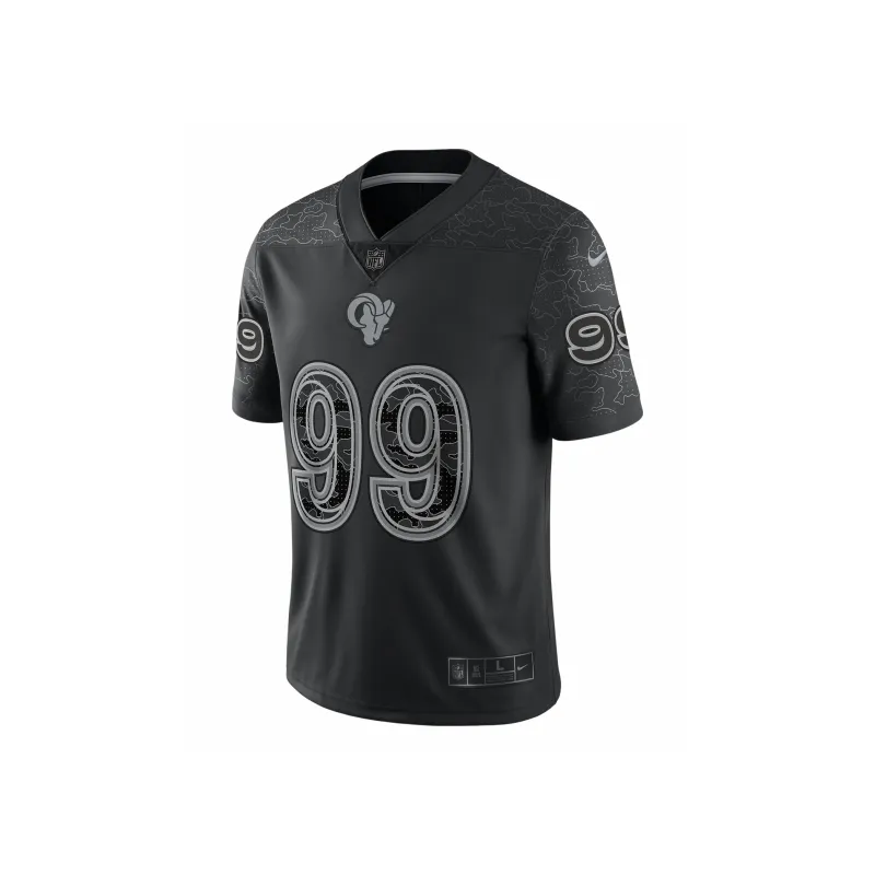 Nike NFL Los Angeles Rams RFLCTV Soccer Jerseys Men's Black-0
