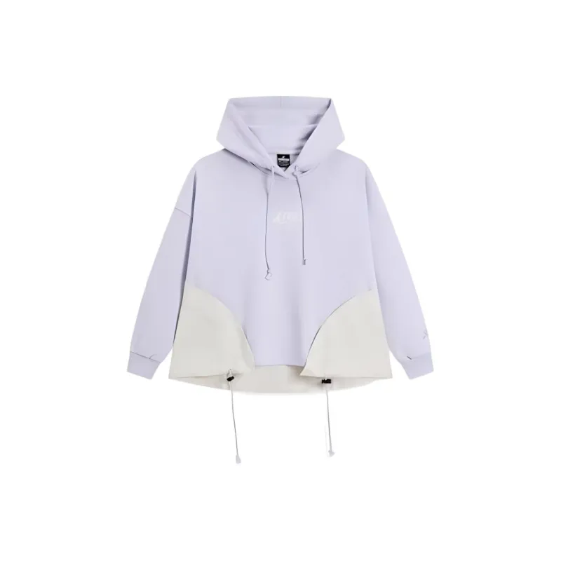XTEP Sweatshirt Women's Fairy Violet/Cotton White-0