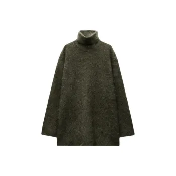 ZARA Sweater Women's Gray Green