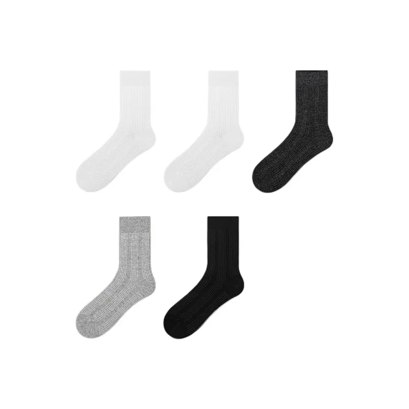 H YXIANG Mid Calf Socks Women's Combo Set-34
