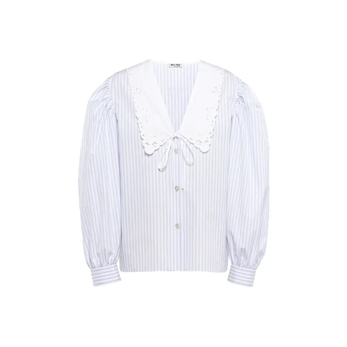 MIU MIU Shirts Women's Light Blue-0