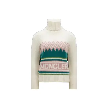 Moncler Intarsia Roll neck Wool Jumper