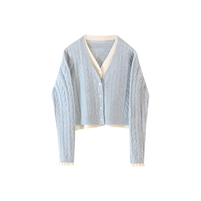Alxnan Sweater Women's Light Blue-0