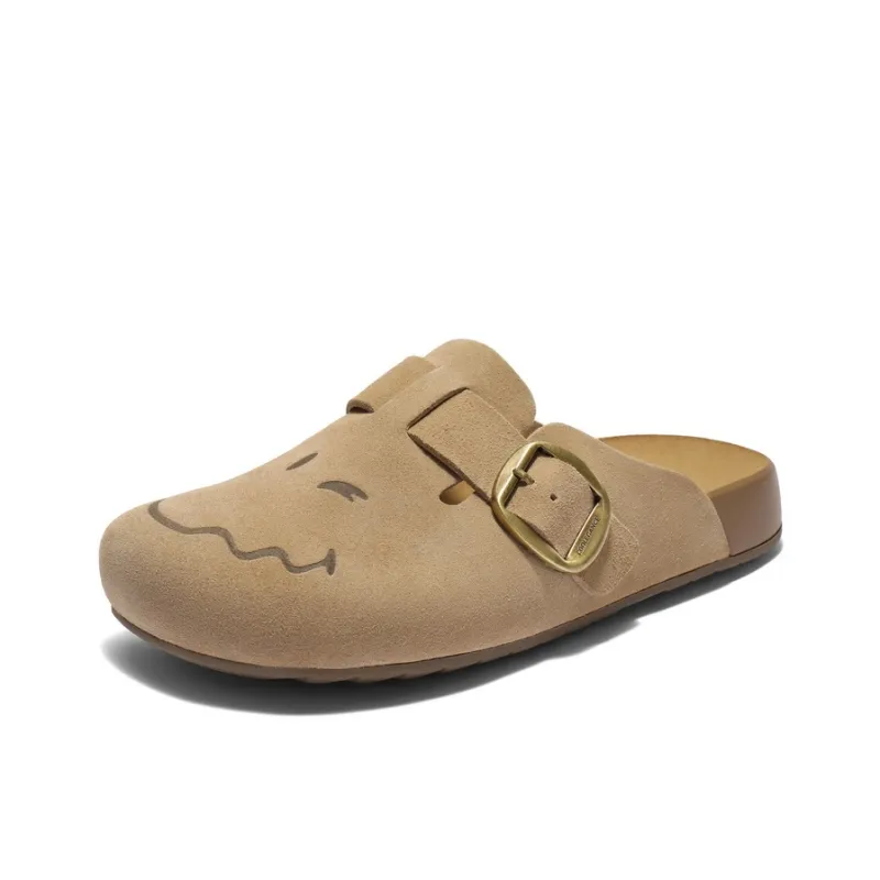 SMILEY x BELLE Abrasion Resistant Closed Toe Slippers Women's-1