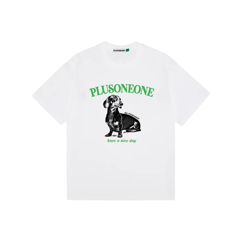 PLUSONEONE+ Regular Short Sleeved T Shirts Unisex-0