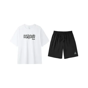PEAK Casual Sportswear Unisex White+Black