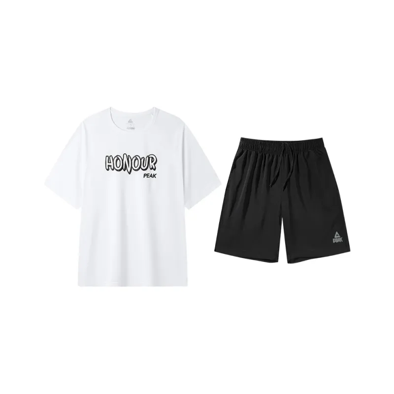 PEAK Casual Sportswear Unisex White+Black-0