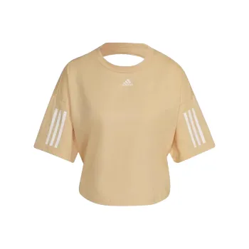 Adidas Drop Shoulder Sleeve T Shirt Women's Yellow