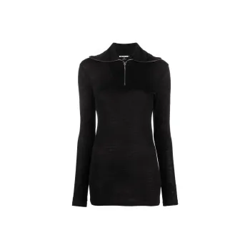 JIL SANDER + Roll Neck Knitted Top