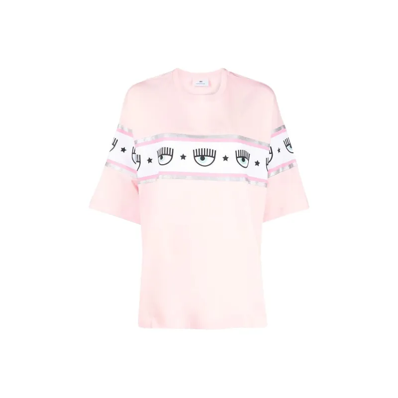 CHIARA FERRAGNI Eyelike Logo-tape T-shirt-0
