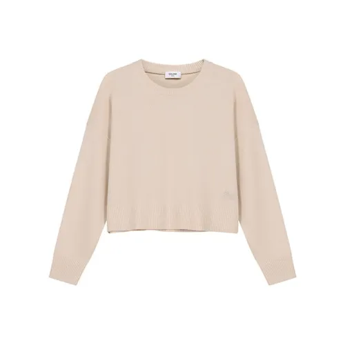 CELINE SS21 Loose Fit Sweater Women's Vanilla
