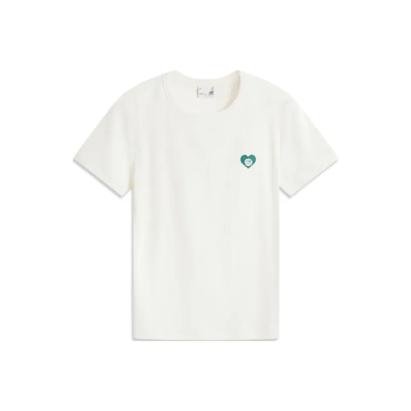 LiNing Sports Life Collection T Shirt Women's Ivory-0