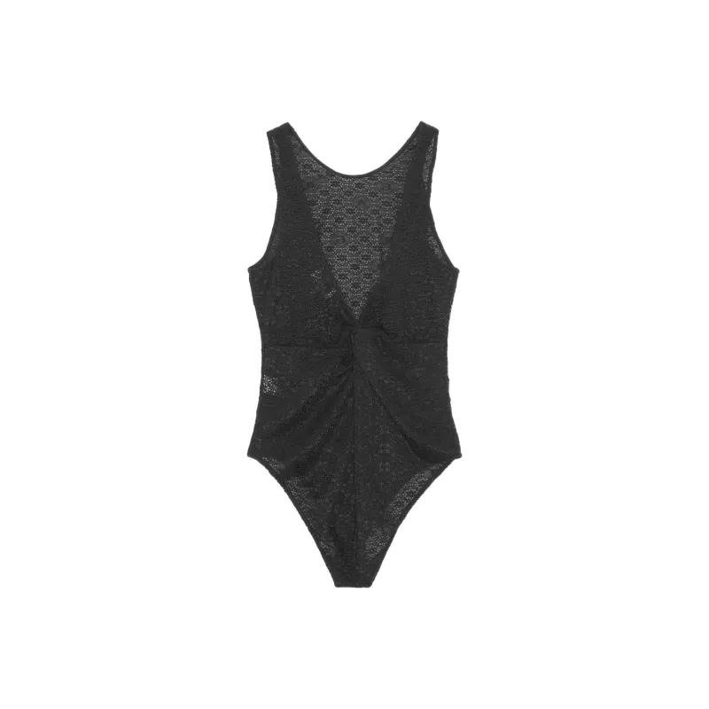 GANNI Bodysuits Women's Black-0