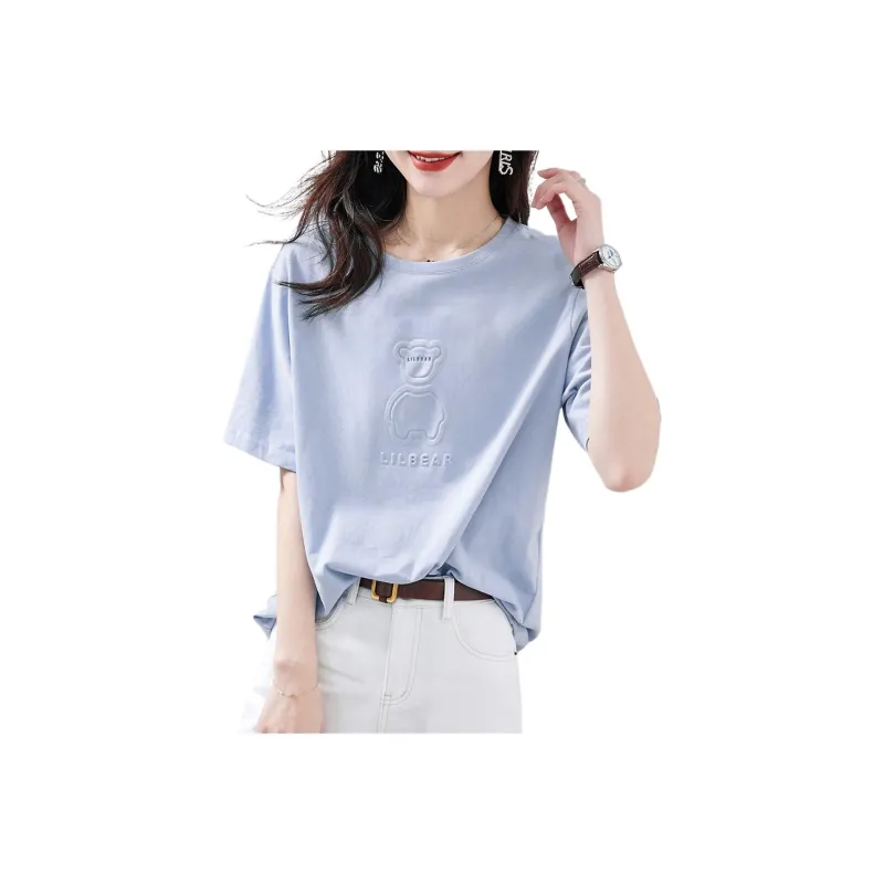 Mo Han Yi Mei Drop Shoulder Sleeve T Shirt Women's-5