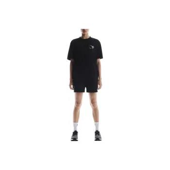 On T Shirt Women's Black/Raspberry Red