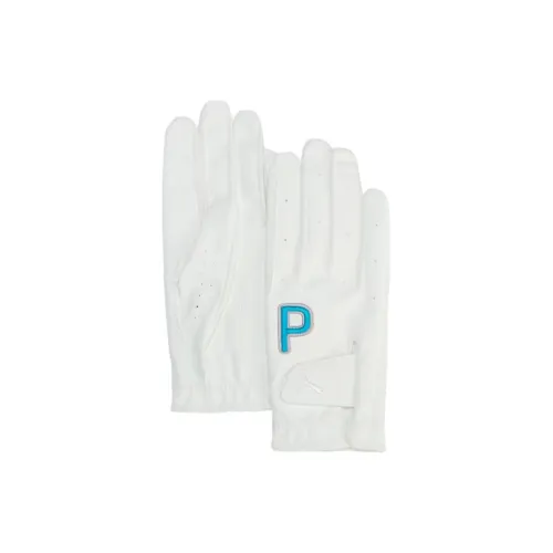 PUMA Synthetic Leather Sports Gloves Women's White