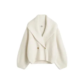 TOTEME Double Breasted Long Sleeved Cardigan