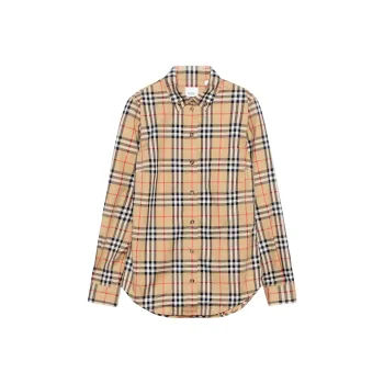 Burberry Shirt Women's Spring Outfit Beige